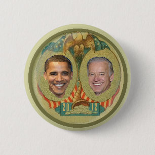 Bóton Redondo 5.08cm Botão de Obama 2012
