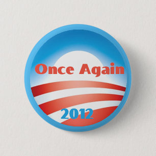Bóton Redondo 5.08cm Botão de Obama 2012