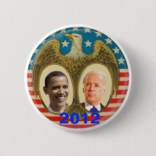Bóton Redondo 5.08cm Botão de Obama 2012
