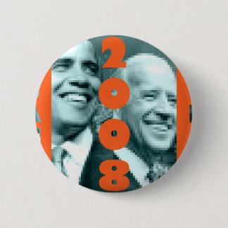 Bóton Redondo 5.08cm Botão de Obama Biden 2008
