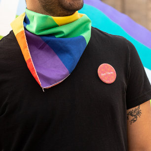 Bóton Redondo 5.08cm Botão de padrão tangerina abstrato