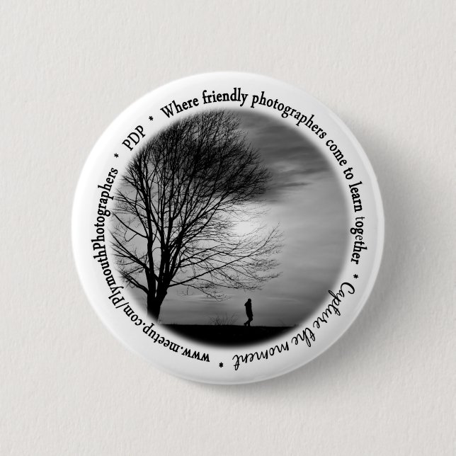 Bóton Redondo 5.08cm Botão de PDP (Frente)