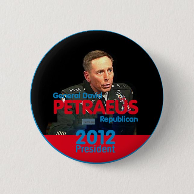 Bóton Redondo 5.08cm Botão de PETRAEUS 2012 (Frente)