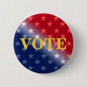 Bóton Redondo 5.08cm Botão de pin de eleição personalizada VOTE de t