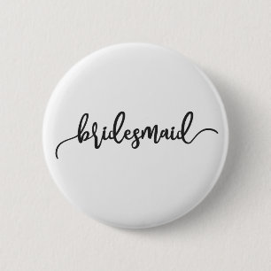 Bóton Redondo 5.08cm Botão de Pin para Caligrafia de Casamento de Brid