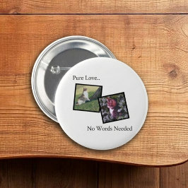 Bóton Redondo 5.08cm Botão de Pin Personalizável para Pets