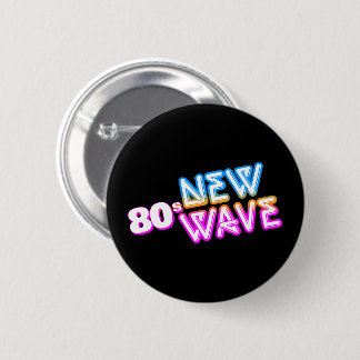 Bóton Redondo 5.08cm Botão de Pinback New Wave dos Anos 80