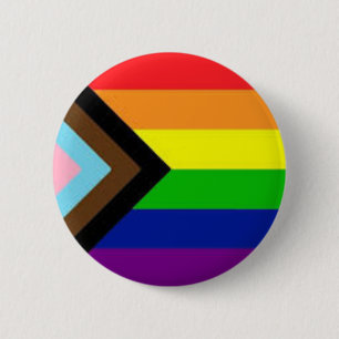 Bóton Redondo 5.08cm Botão de pino de progresso LGBTQ+