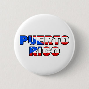 Bóton Redondo 5.08cm Botão de Puerto Rico