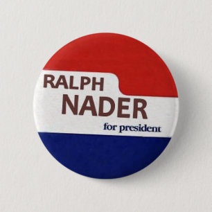 Bóton Redondo 5.08cm Botão de Ralph Nader