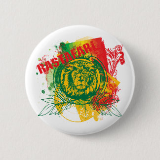 Bóton Redondo 5.08cm Botão de Rastafari