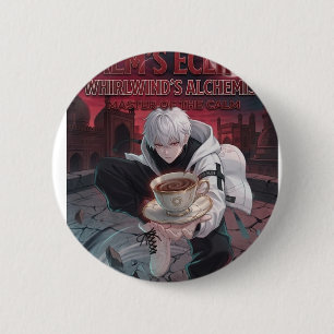 Bóton Redondo 5.08cm Botão de retrato de chá de menino anime alquimista