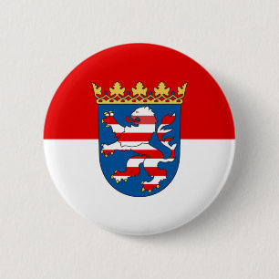 Bóton Redondo 5.08cm Botão de Reverso da Bandeira de Hesse