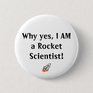 Bóton Redondo 5.08cm Botão de Rocket Scientiest
