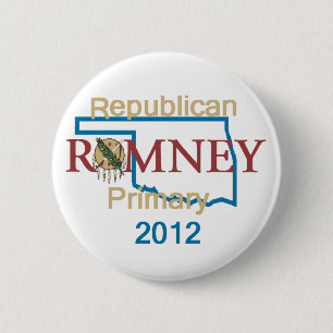 Bóton Redondo 5.08cm Botão de Romney OKLAHOMA