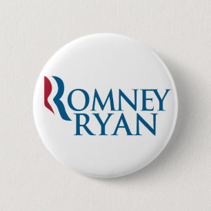 Bóton Redondo 5.08cm Botão de Romney/Ryan 2012
