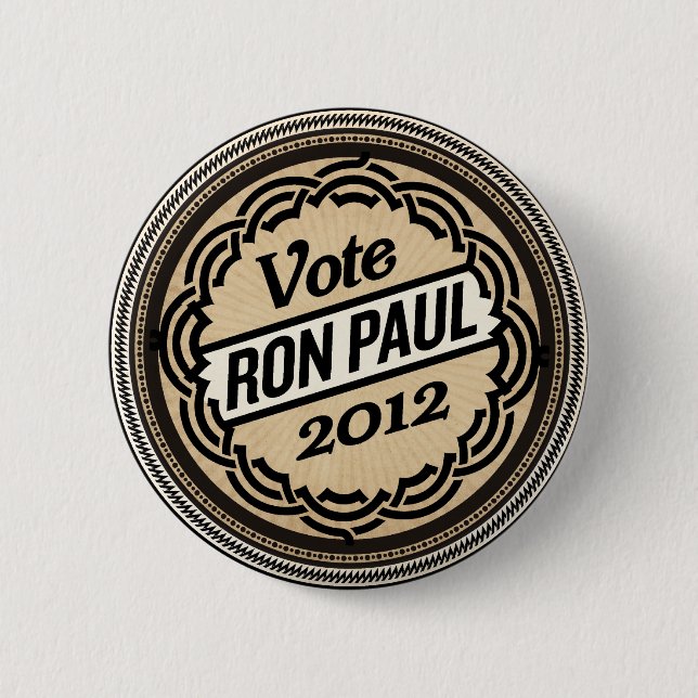 Bóton Redondo 5.08cm Botão de Ron Paul 2012 (Frente)