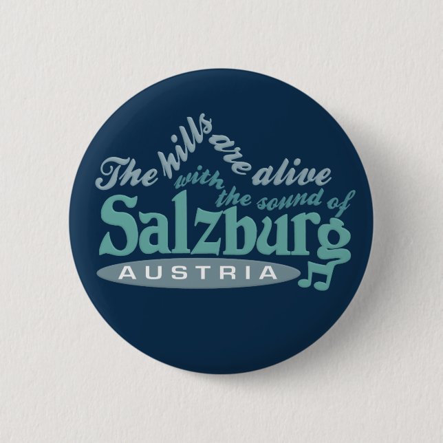 Bóton Redondo 5.08cm Botão de Salzburg (Frente)