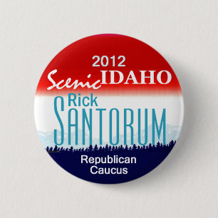 Bóton Redondo 5.08cm Botão de Santorum IDAHO