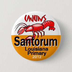 Bóton Redondo 5.08cm Botão de Santorum LOUISIANA
