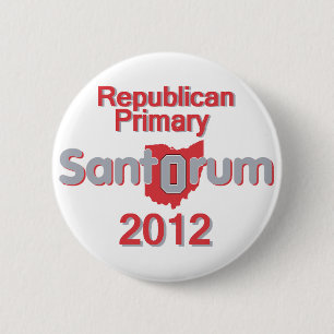 Bóton Redondo 5.08cm Botão de Santorum OHIO