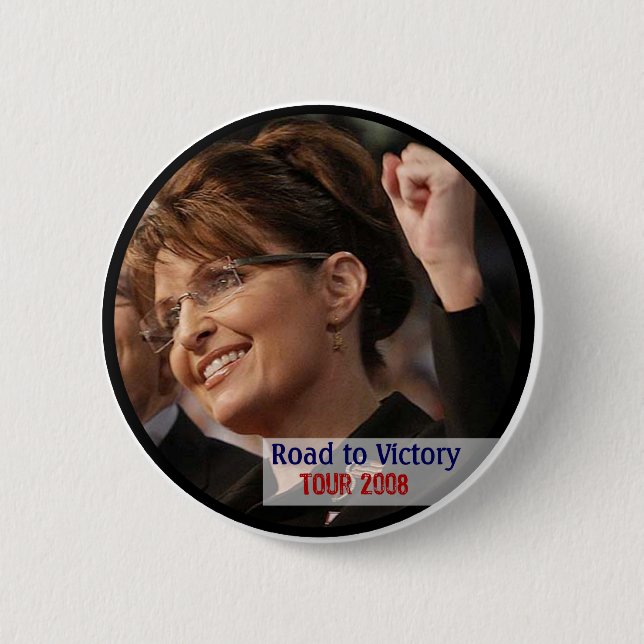 Bóton Redondo 5.08cm Botão de Sarah Palin (Frente)