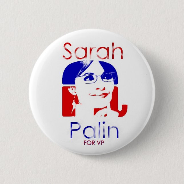 Bóton Redondo 5.08cm Botão de Sarah Palin (Frente)