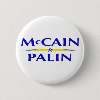 Bóton Redondo 5.08cm Botão de Sarah Palin John McCain
