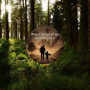 Bóton Redondo 5.08cm Botão de Sensibilização do Pai e da Criança