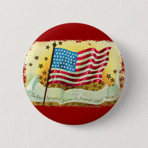 Bóton Redondo 5.08cm Botão de Sinalizador Americano de Banner com Dispe