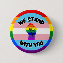 Bóton Redondo 5.08cm Botão de suporte transgênero