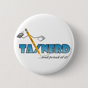 Bóton Redondo 5.08cm Botão de TaxNerd