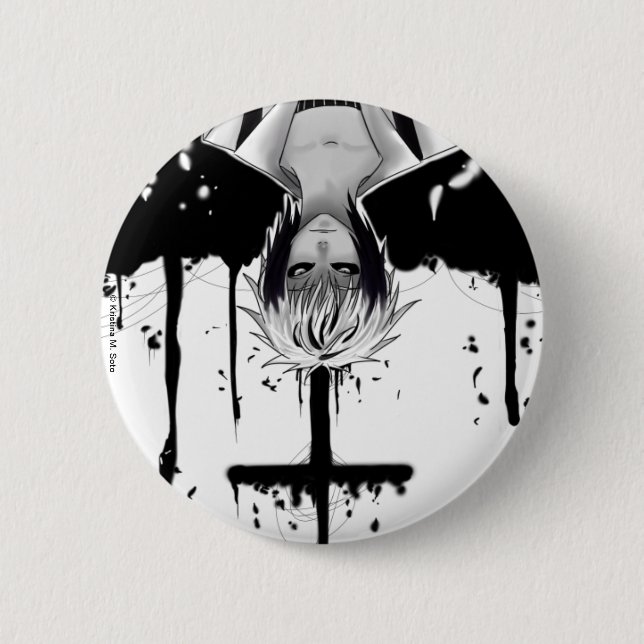 Bóton Redondo 5.08cm Botão de Twix (Frente)