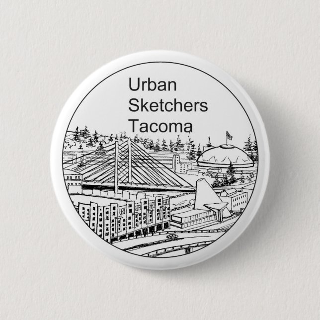 Bóton Redondo 5.08cm Botão de USk Tacoma (Frente)