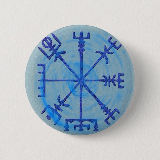 Bóton Redondo 5.08cm Botão de Vegvisir (Frente)