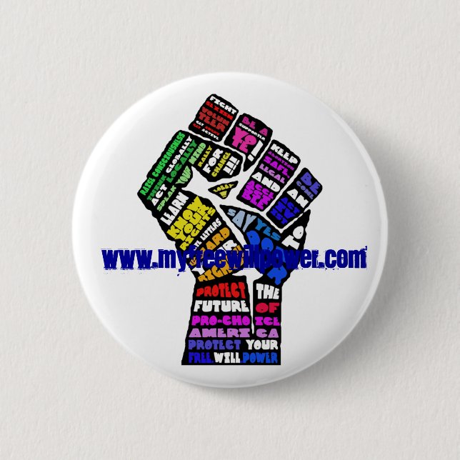 Bóton Redondo 5.08cm botão de vencimento com Web site (Frente)