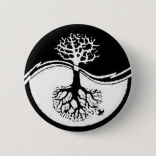 Bóton Redondo 5.08cm botão de yang do yin do reciclar