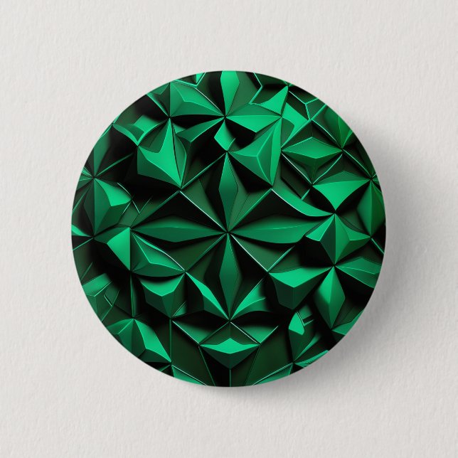 Bóton Redondo 5.08cm Botão design do Emerald (Frente)