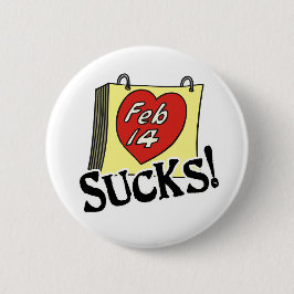 Bóton Redondo 5.08cm Botão dia de os namorados Sucks