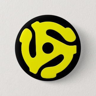 Bóton Redondo 5.08cm botão do adaptador de 45 RPM