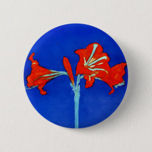 Bóton Redondo 5.08cm Botão do Amaryllis de Mondrian