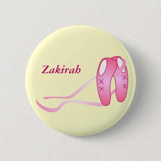 Bóton Redondo 5.08cm Botão do balé (Frente)