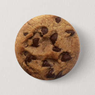 Bóton Redondo 5.08cm Botão do biscoito dos pedaços de chocolate