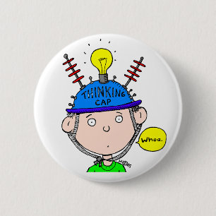 BÓTON REDONDO 5.08CM BOTÃO DO BONÉ DE PENSAMENTO