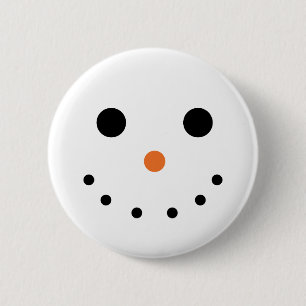 Bóton Redondo 5.08cm Botão do boneco de neve