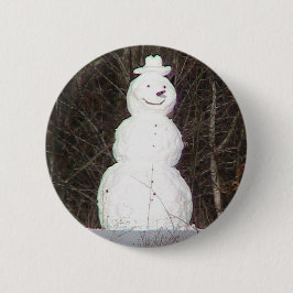 Bóton Redondo 5.08cm Botão do boneco de neve