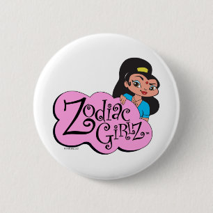 Bóton Redondo 5.08cm Botão do Capricórnio
