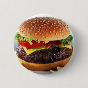 Bóton Redondo 5.08cm botão do cheeseburger