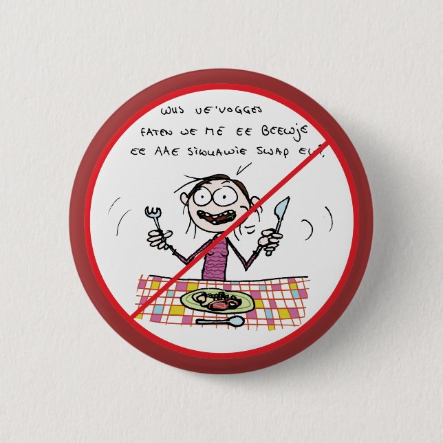 Bóton Redondo 5.08cm Botão do cheio da boca (Frente)