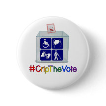 botão do #CripTheVote, 2 1/4-inch, redondos